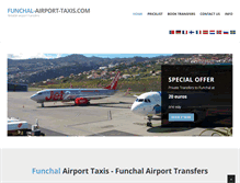 Tablet Screenshot of funchal-airport-taxis.com
